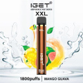 Iget XXL 일회용 vape 체리 아이스 맛