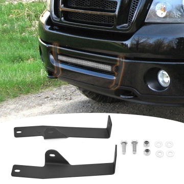 2006-2008 FORD F150 Bracchette per montaggio della griglia a paraurti nascoste inferiori per barra luminosa da 22 pollici