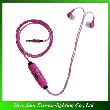 Cheap Light Up EL Earphone Wholesale Hight-quality Light-up EL Earphone