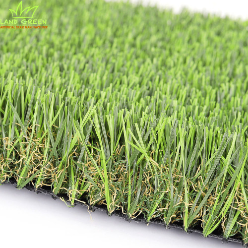 Tapis de gazon synthétique moins cher d'herbe artificielle faite sur commande de 40mm pour l'aménagement paysager de jardin