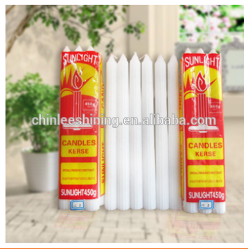2016 cheap white or multicolored homehold candle