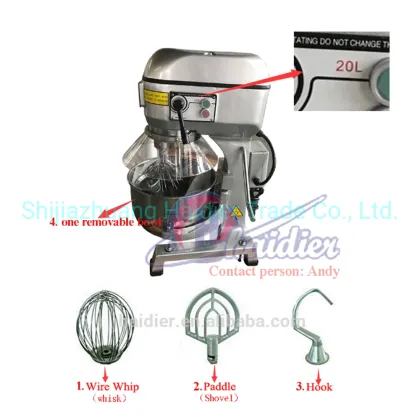 Bakery Equipment 40L Stand Planetary Mixer and Cake Mixer Equipment