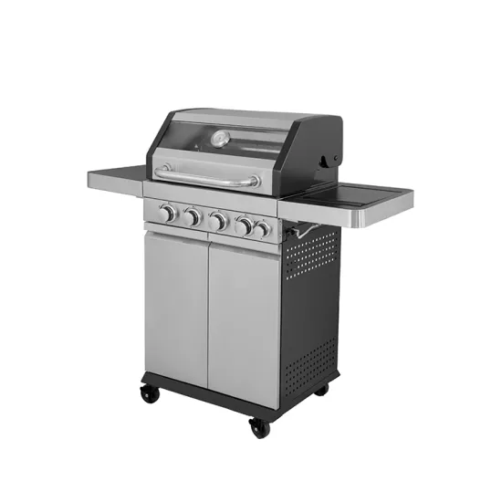 Outdoor Garden Bbq Grill With Transparent Window Stainless Steel Natural Gas Bbq Grill