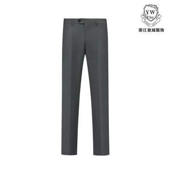 Grey Houndstooth Men's Dress Trousers YD01201