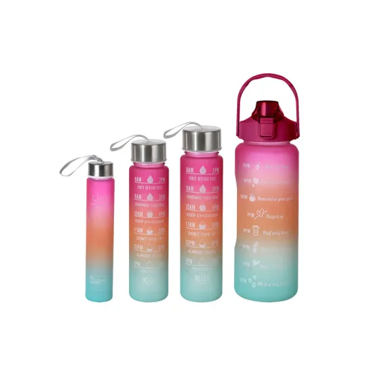 Cute Rainbow Water Cups and Bottles Set in Various Sizes
