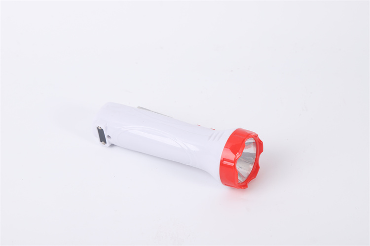 1W Powerful Multifunction Flashlight torch lantern Rechargeable LED Torch Light With Lead-acid Battery with side light