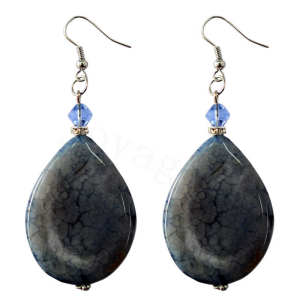 Natural Gemstone Agate Earring