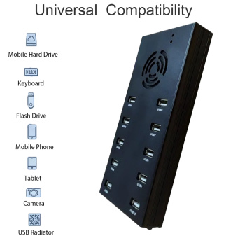 Hub de divisor de 10 portas de alta velocidade USB 2.0