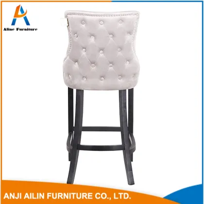 famous brand white PU leather dining chair