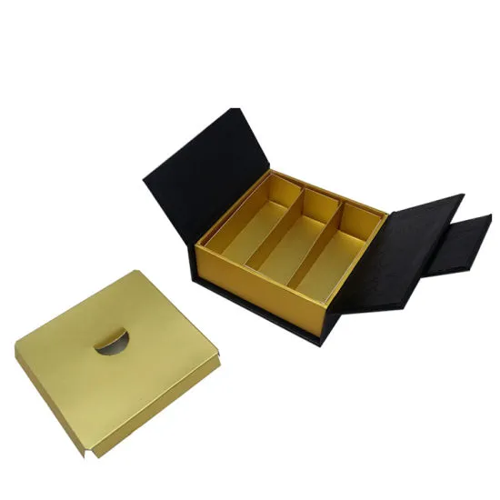 Golden Printed Customized Logo Luxury Souvenir Gift Box