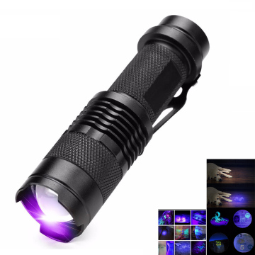 SK68 Aluminium Zoom 395 Nm LED LED - mocz, skorpion i detektor banknotów