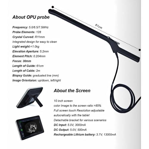 R11 6.5MHz Micro-convex Probe (with Egg Retrieval Device) Fast Scan OPU