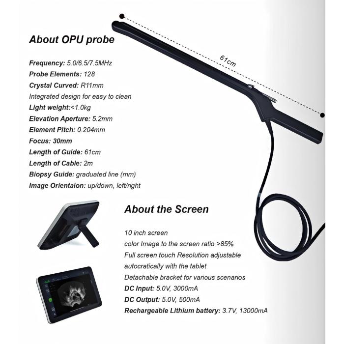 R11 6.5MHz Micro-convex Probe (with Egg Retrieval Device) Fast Scan OPU