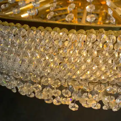 Modern Mosque Customized Large Flush Mount Octagonal Versailles Crystal Chandelier