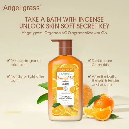 Angel Grass Orange VC Fragrance Shower Gel