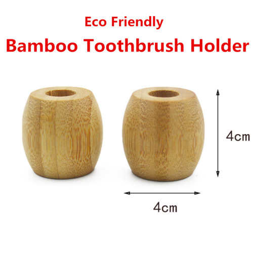 Portable Biodegradable Bamboo Toothbrush Holder Wooden Toothbrush Bathroom Stands Natural Toothbrush Holder Box for Home Hotel