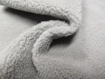 65%Polyester 35%Cotton Sherpa-Like Fleece Knit Fabric