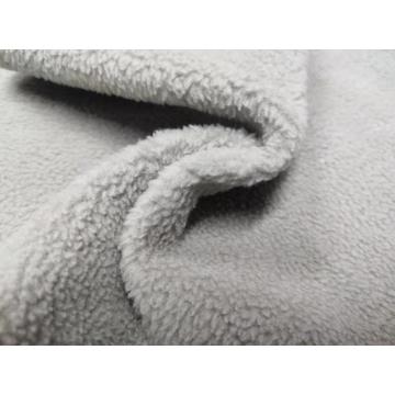 65%Polyester 35%Cotton Sherpa-Like Fleece Knit Fabric