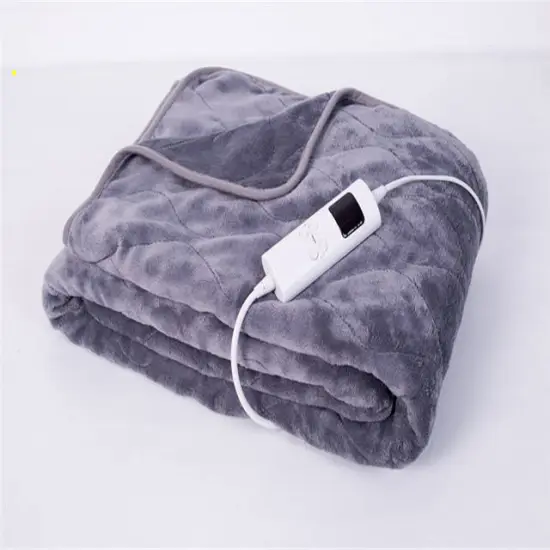 CE Certified GS Soft Fleece Electric Heated Blanket and Over Blanket Throw