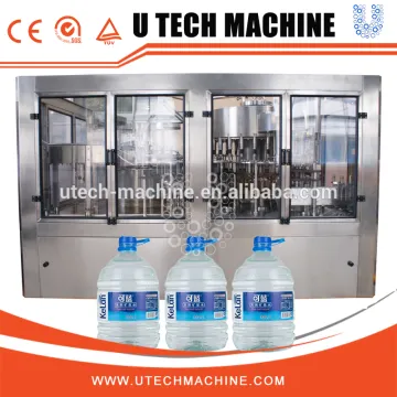 Automatic PET bottle 5 liter water filling plant / line