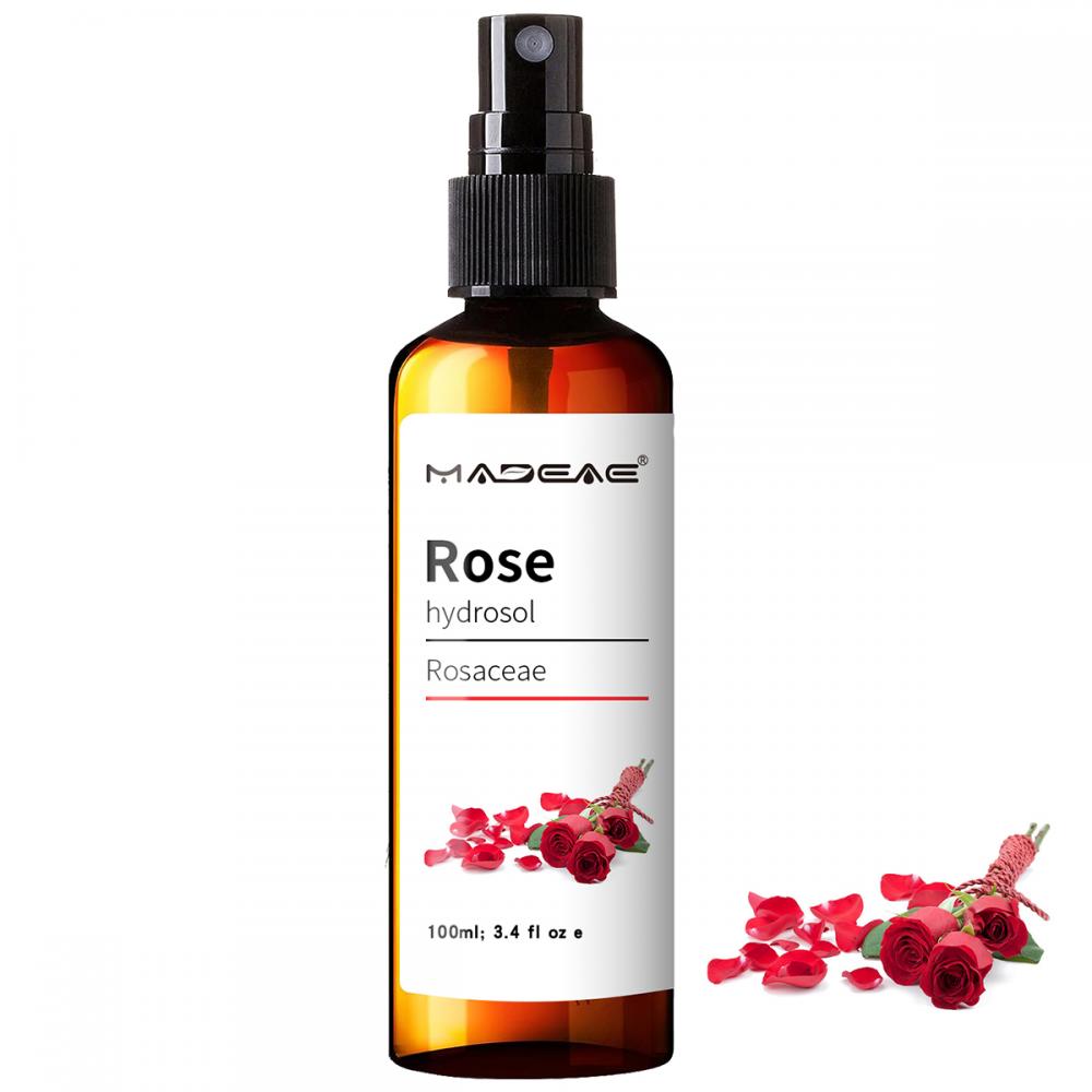 Hidrosol de rosa popular de água orgânica de rosa floral para a pele de face de face beleza