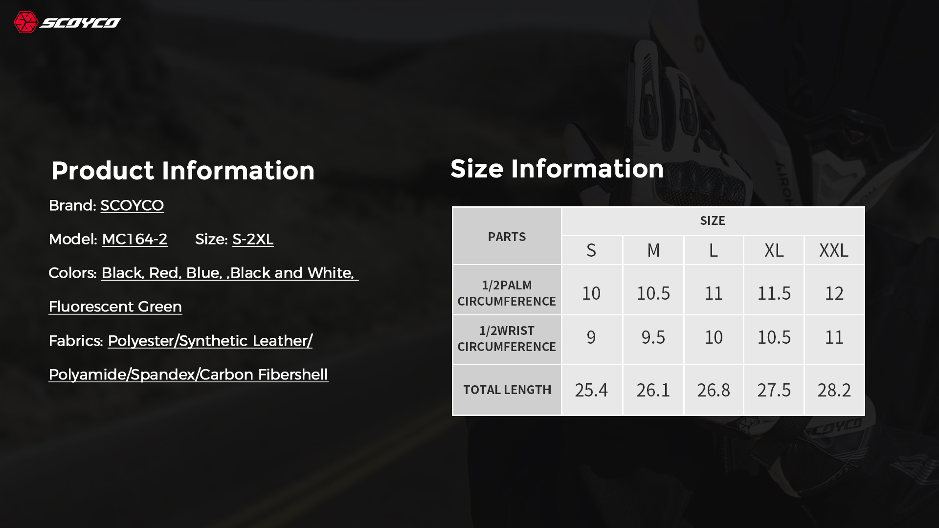 Motorcycle gloves with visor wipe