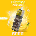 HCOW IMONSTER 6000PUFFS şarj edilebilir tek kullanımlık vape