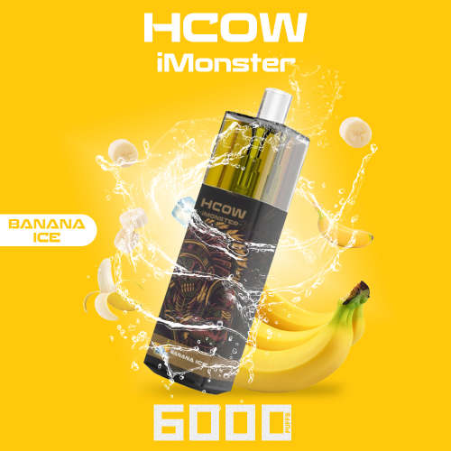 HCOW Imonster 6000Puffs Перезаряжаемый одноразовый вейп