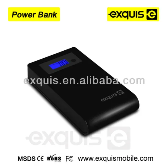 High quality portable dual output power bank 15000mah