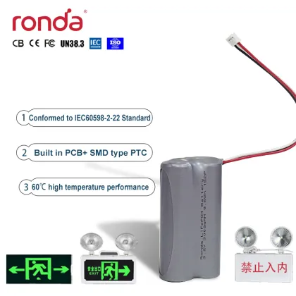 5-year Service Life 9.6V 1300mAh Lithium Ion Battery LifePO4 Battery Pack for Beghelli Emergency Light