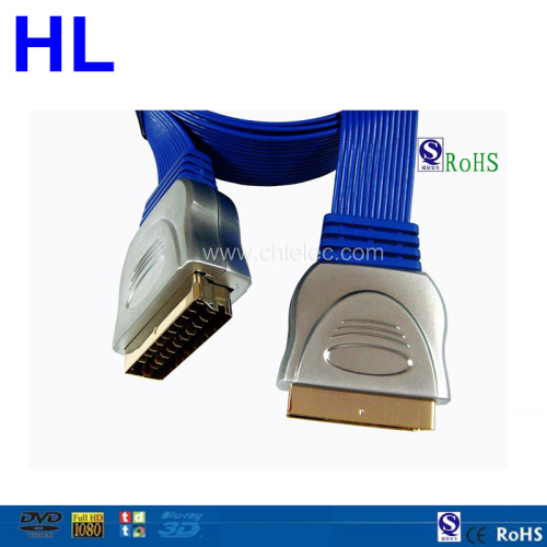 100% Tested High Quality Scart Lead Scart Cable (SY025)