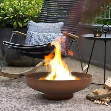 Κλασικό σχεδιασμό σκουριάς στρογγυλού Corten Steel Fire Pit