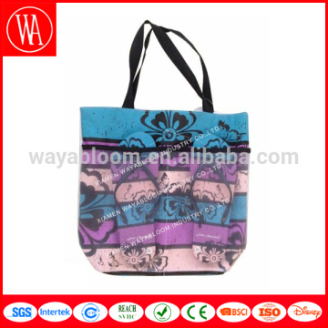 Custom made EVA flip flop and beach bag set