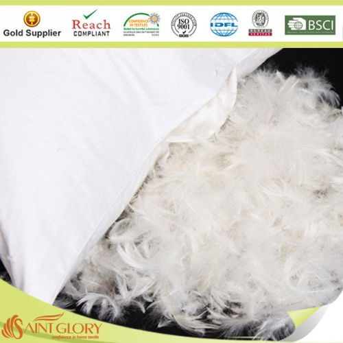 white duck 95% feather 5% down filled pillow