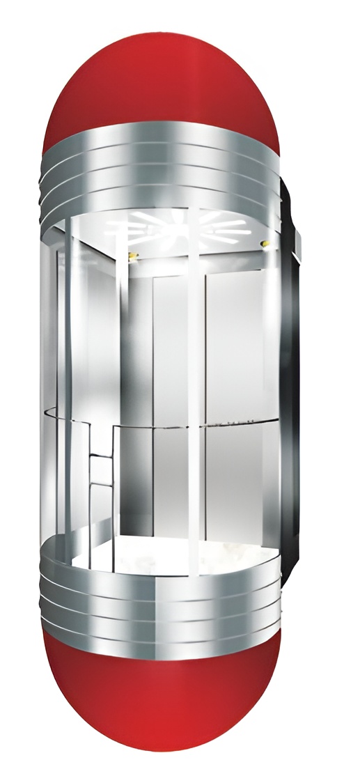 Glass Sightseeing Capsule Lifts Elevators