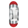 800kg Golden Mirror Capsule Elevator for 10 Persons