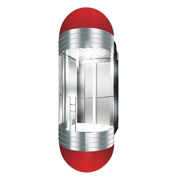 800kg Golden Mirror Capsule Elevator for 10 Persons