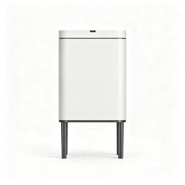 9L Legged Rectangle Sensor Trash Bin in 430 Stainless Steel