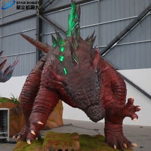 Model Godzilla yang bergerak realistis untuk ditampilkan