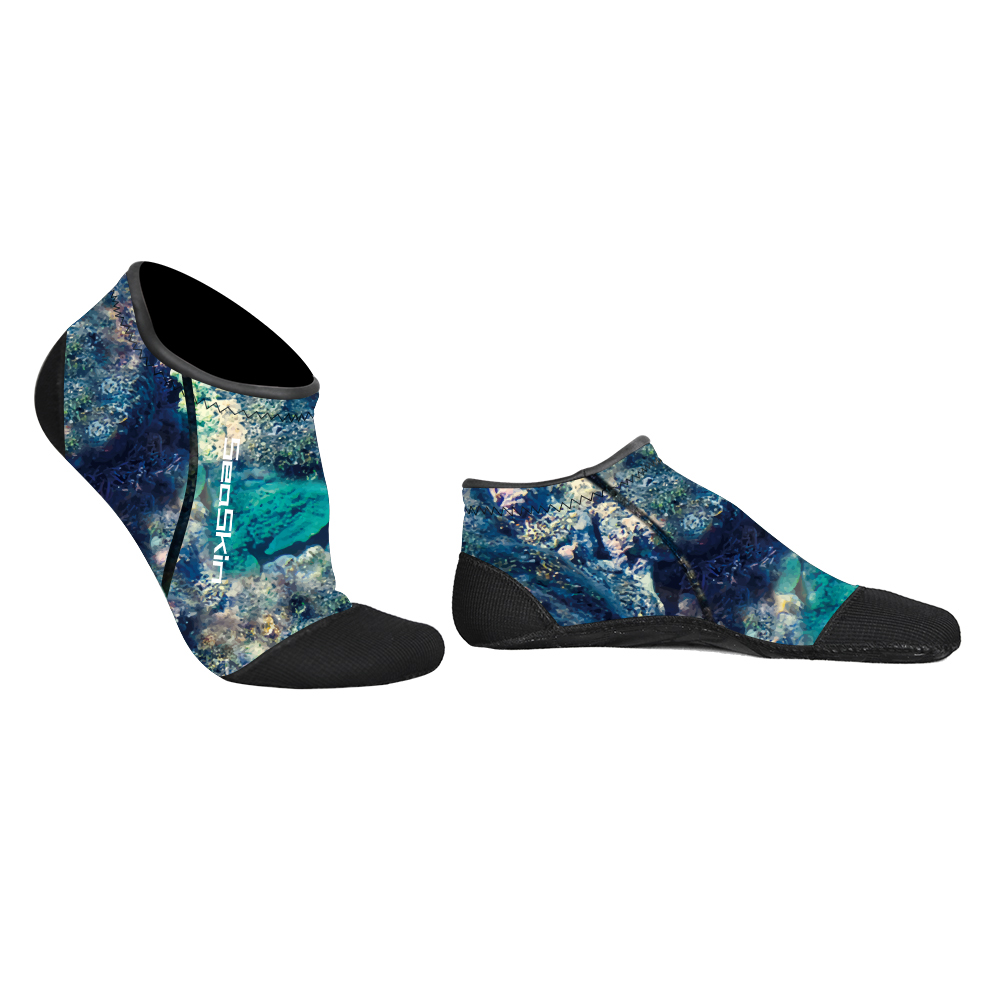 Seaskin 3mm camoflague neoprene fin socks