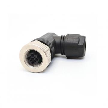 M12 B-Code round plug connector with screw terminals