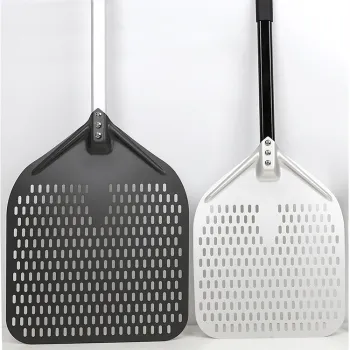 Metal Paddle Aluminum Shovel Turning Pizza Peel With Long Handle
