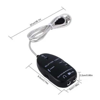 USB Guitar Effects Cable Link Cable Interface Cable Guitar Link Interface Link Audio Guitar Adapter For PC
