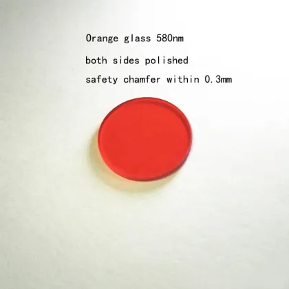 580nm Orange Colored Glass Filter