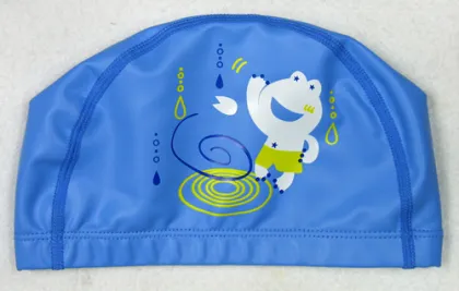 Extra Large Protect Ear Ironman Printing PU Swimming Cap