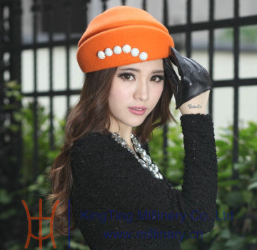 Australia wool felt hats Top selling new style handmade 100% wool felt hats for women