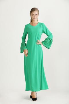 Medium Casual Flared Long Sleeve Dress