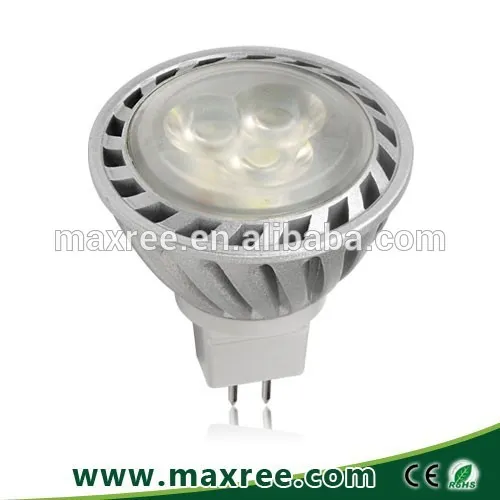 Hot sale! 3X1W spotlights bulb , aluminium 240-260 lumen MR16 dimmable led bulb light , 12volt cabinet mini led bulb light