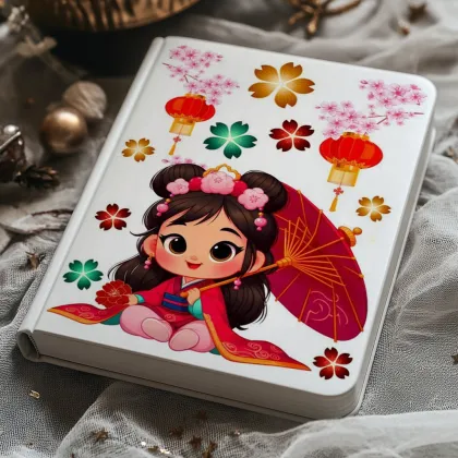 Cute Cartoon DIY Notebook Stickers & Decals for Customized Little Princess's Notebook