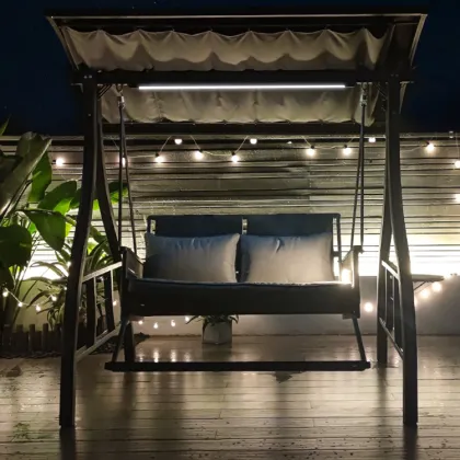 2 Seater Outdoor Patio Swing with Cushions - Modern Patio Swings Furniture